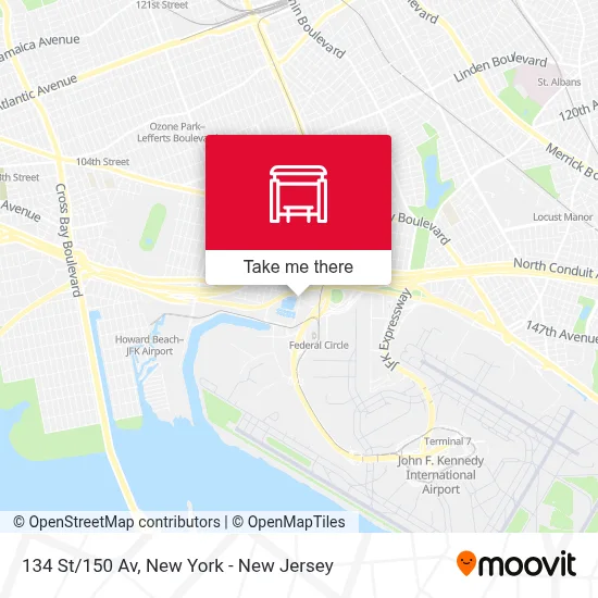 134 St/150 Av map