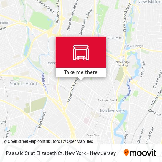 Passaic St at Elizabeth Ct map