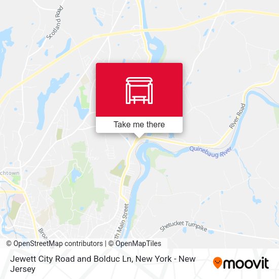 Jewett City Road and Bolduc Ln map