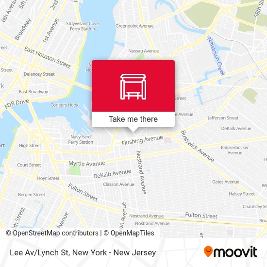 Lee Av/Lynch St map