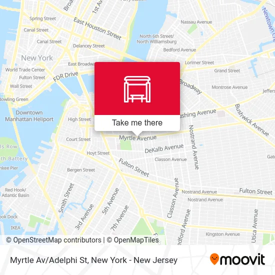 Myrtle Av/Adelphi St map