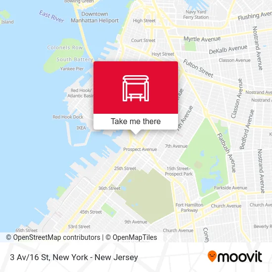 3 Av/16 St map