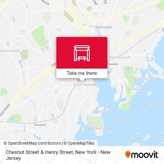 Mapa de Chesnut Street & Henry Street