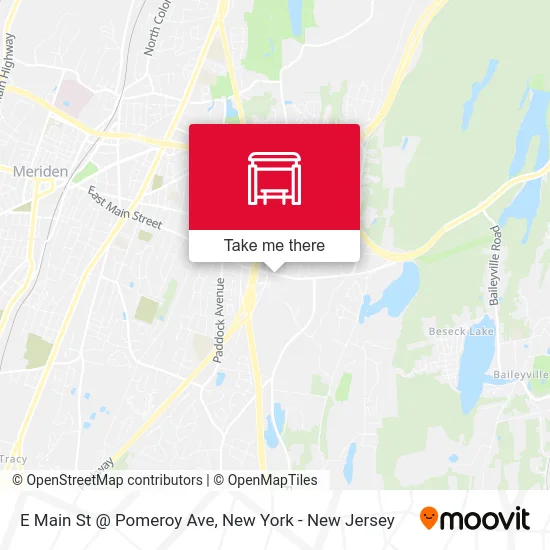 E Main St @ Pomeroy Ave map