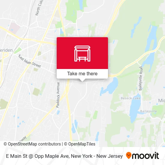 E Main St @ Opp Maple Ave map