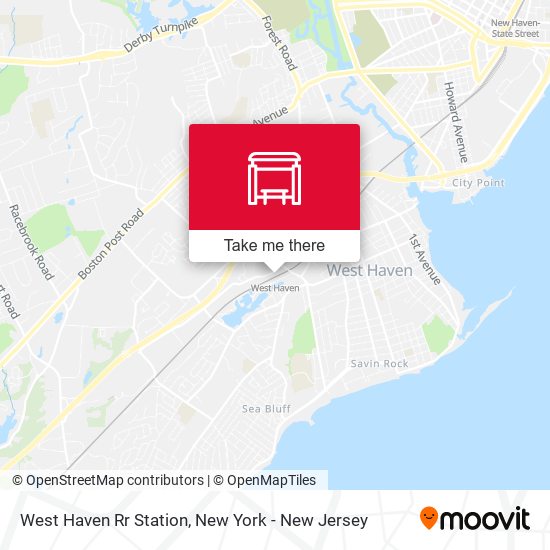 West Haven Rr Station map