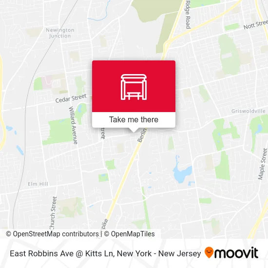 East Robbins Ave @ Kitts Ln map