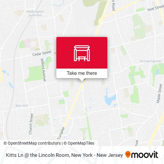 Mapa de Kitts Ln @ the Lincoln Room