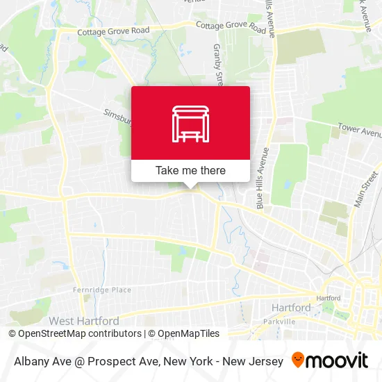 Mapa de Albany Ave @ Prospect Ave