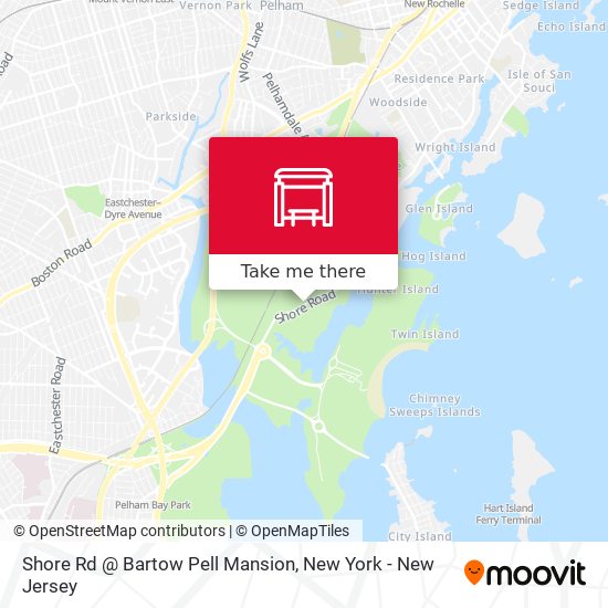 Mapa de Shore Rd @ Bartow Pell Mansion