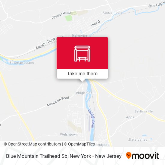 Mapa de Blue Mountain Trailhead Sb