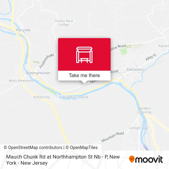 Mauch Chunk Rd at Northhampton St Nb - P map
