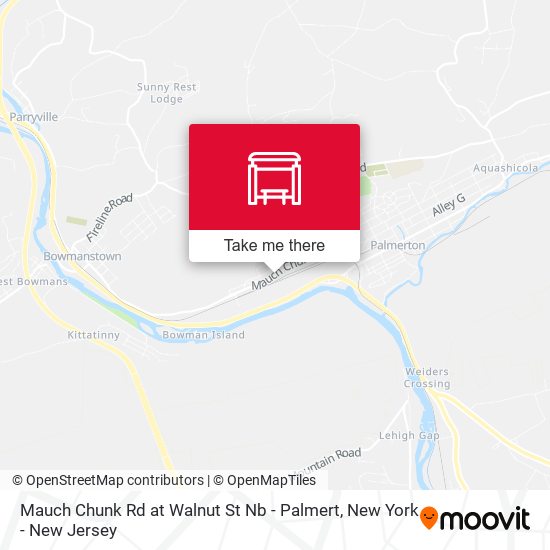 Mapa de Mauch Chunk Rd at Walnut St Nb - Palmert