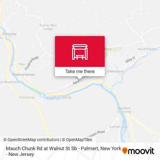 Mapa de Mauch Chunk Rd at Walnut St Sb - Palmert
