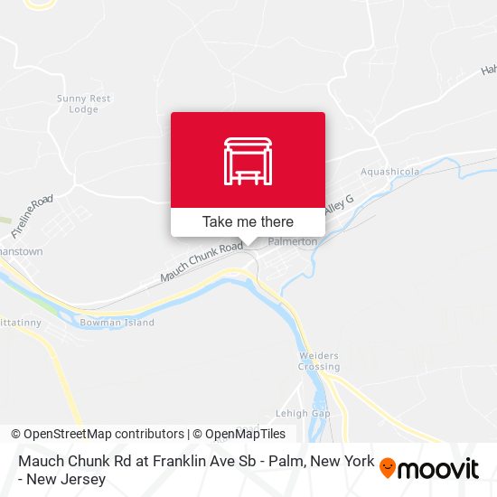 Mapa de Mauch Chunk Rd at Franklin Ave Sb - Palm