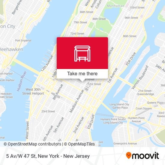 5 Av/W 47 St map