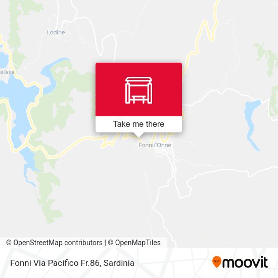 Fonni Via Pacifico Fr.86 map