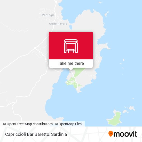 Capriccioli Bar Baretto map