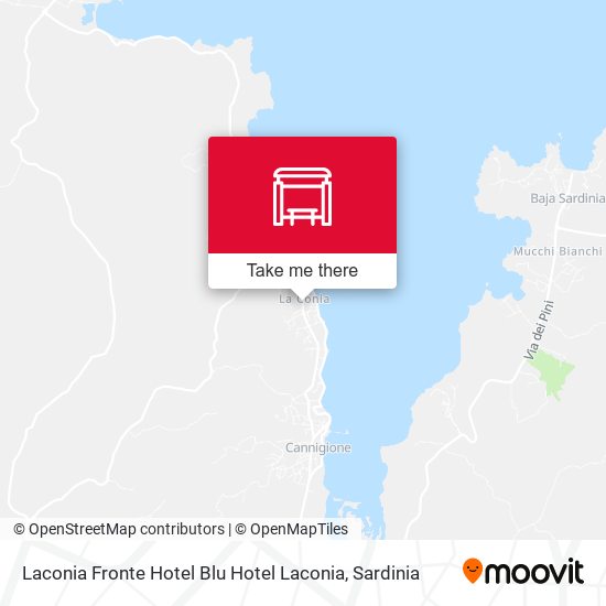 Laconia Fronte Hotel Blu Hotel Laconia map