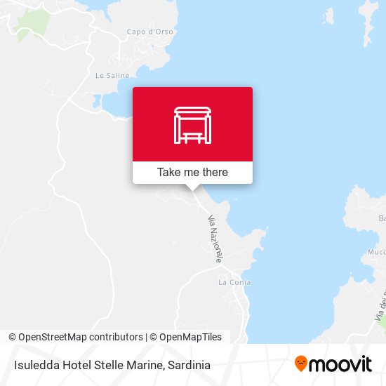 Isuledda Hotel Stelle Marine map