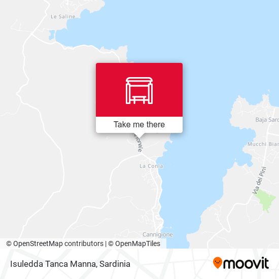 Isuledda Tanca Manna map