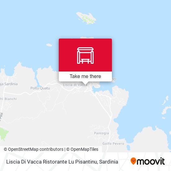 Liscia Di Vacca Ristorante Lu Pisantinu map