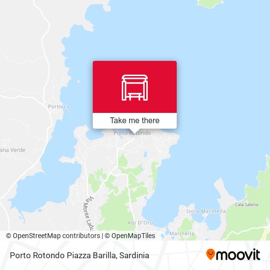 Porto Rotondo Piazza Barilla map