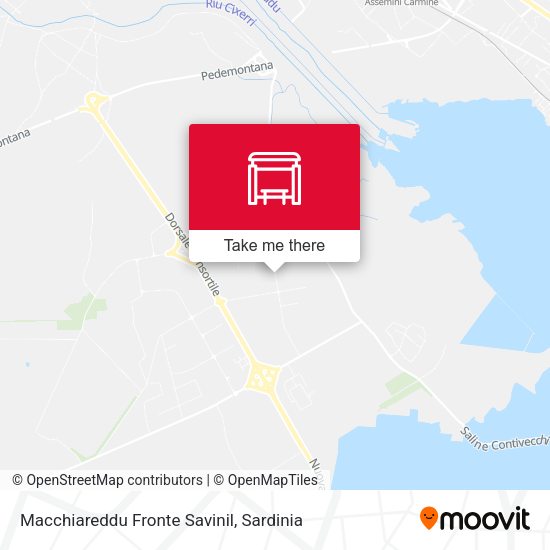 Macchiareddu Fronte Savinil map