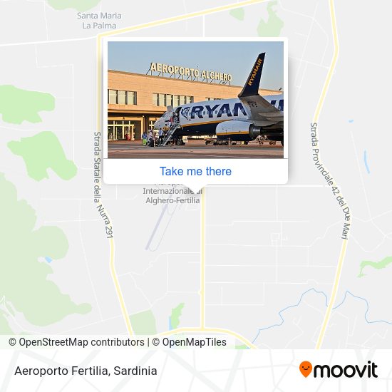Aeroporto Fertilia map