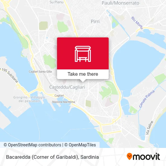Bacaredda (Corner of Garibaldi) map