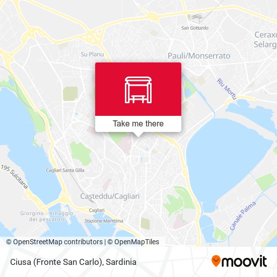 Ciusa (Fronte San Carlo) map