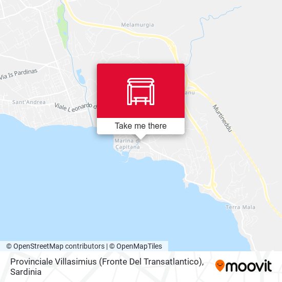Provinciale Villasimius (Fronte Del Transatlantico) map