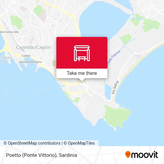 Poetto (Ponte Vittorio) map