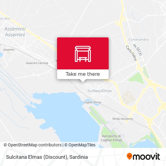 Sulcitana Elmas (Discount) map