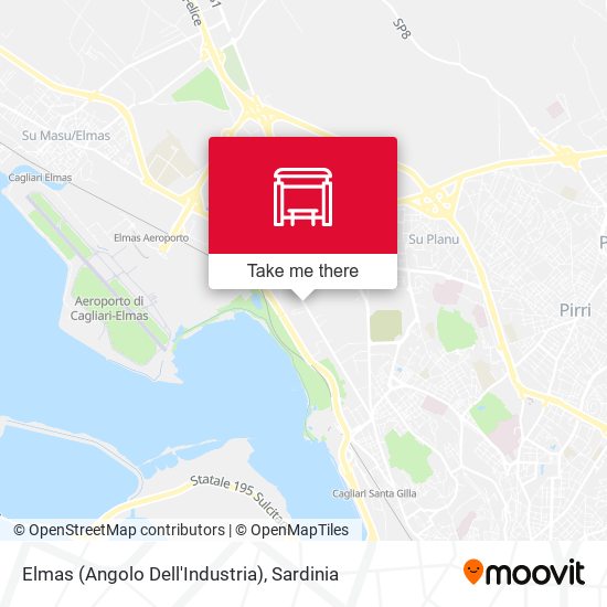 Elmas (Angolo Dell'Industria) map