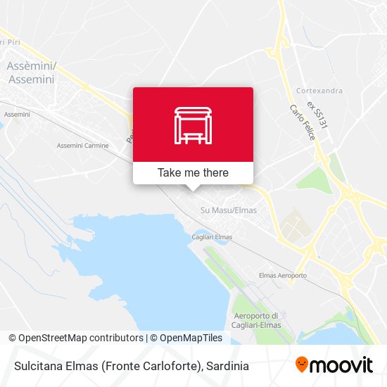 Sulcitana Elmas (Fronte Carloforte) map