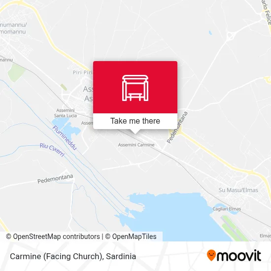 Carmine (Facing Church) map