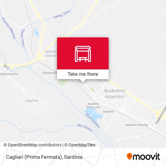 Cagliari (Prima Fermata) map