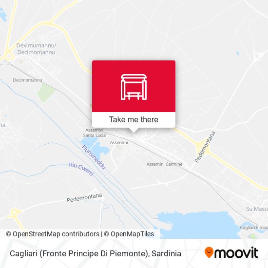 Cagliari (Fronte Principe Di Piemonte) map
