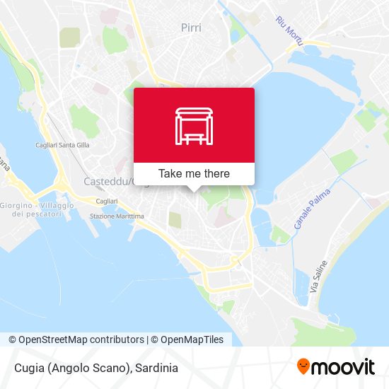 Cugia (Angolo Scano) map
