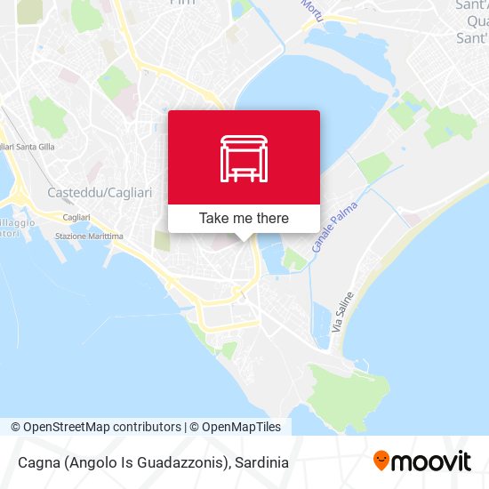 Cagna (Angolo Is Guadazzonis) map