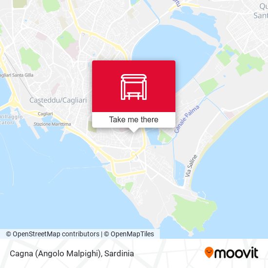 Cagna (Angolo Malpighi) map