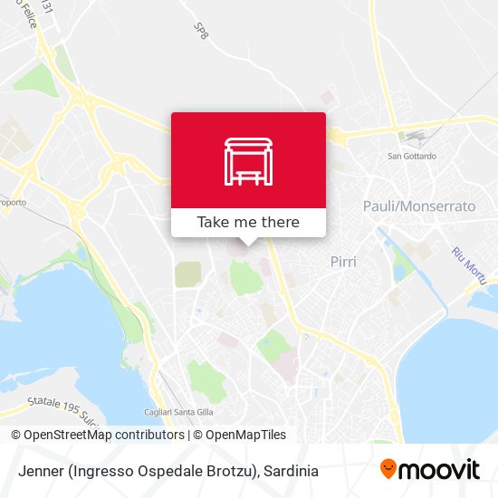 Jenner (Ingresso Ospedale Brotzu) map