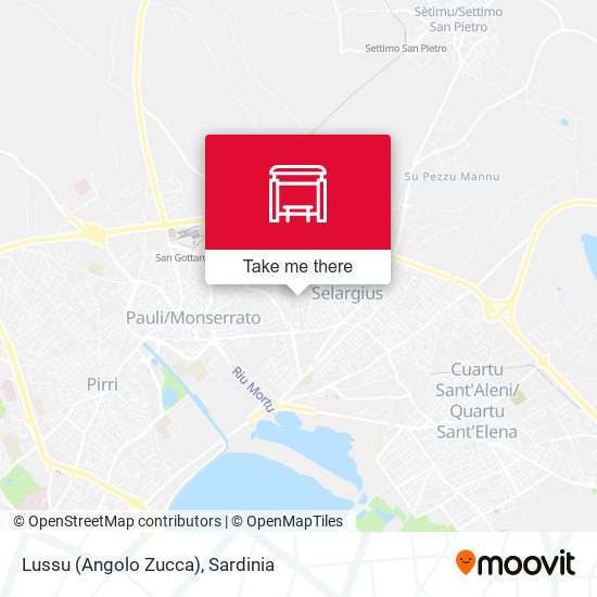 Lussu (Angolo Zucca) map