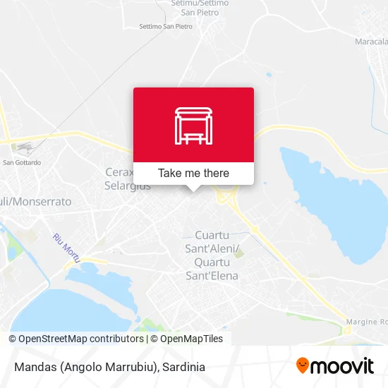 Mandas (Angolo Marrubiu) map