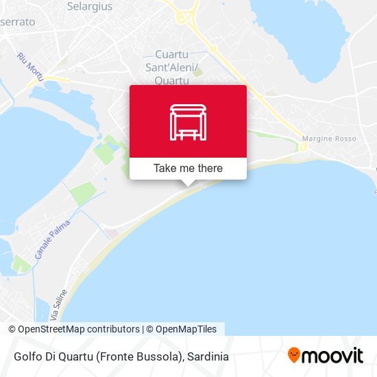 Golfo Di Quartu (Fronte Bussola) map