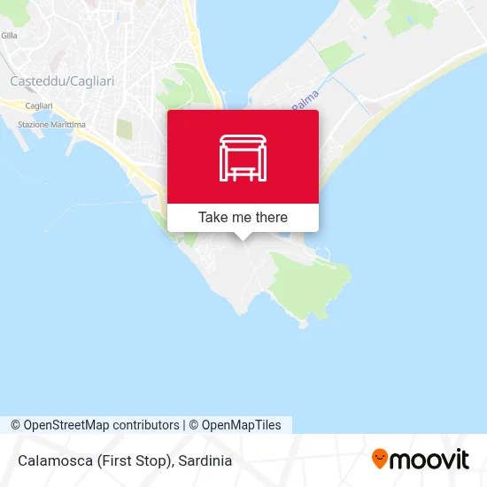 Calamosca (First Stop) map