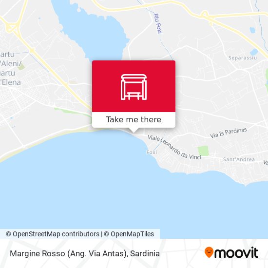 Margine Rosso (Ang. Via Antas) map