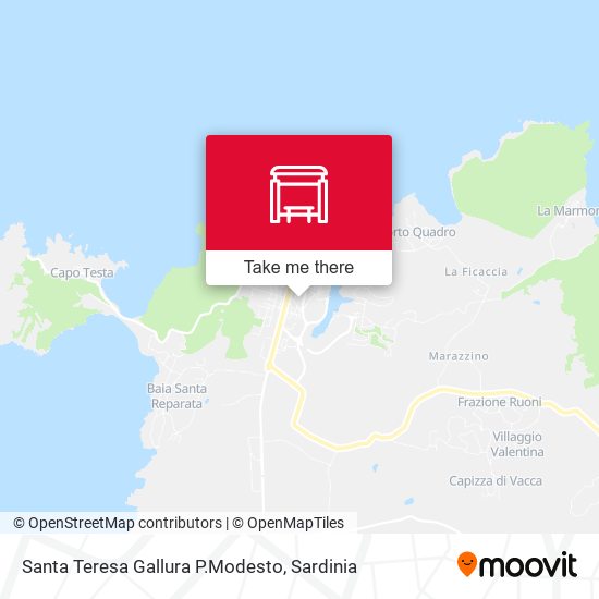 Santa Teresa Gallura P.Modesto map