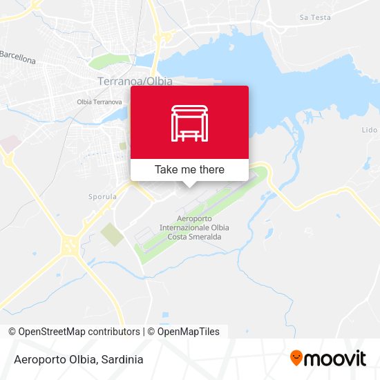 Aeroporto Olbia map